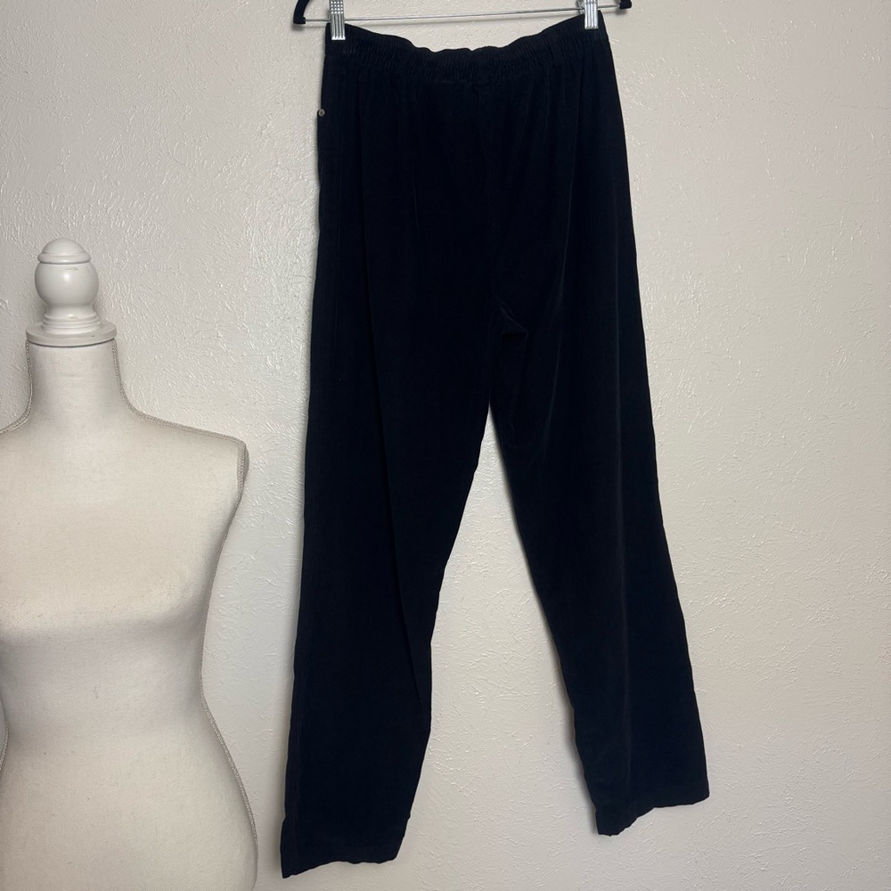 Sag Harbor Sport High Rise Black Corduroy Pants‎